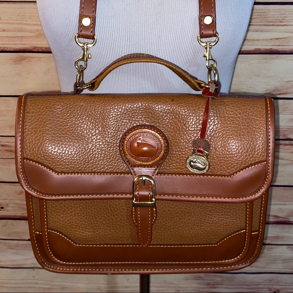 Dooney & Bourke Vintage Camel AWL Crossbody Bag